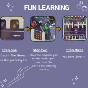 Magnetic wooden numbers maze toy for kids to learn letters interactively by Kiy toys