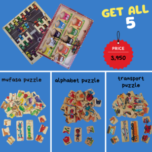animal puzzle + alphabet puzzle + transport puzzle +magnetic alphabet maze +magnetic buckets maze